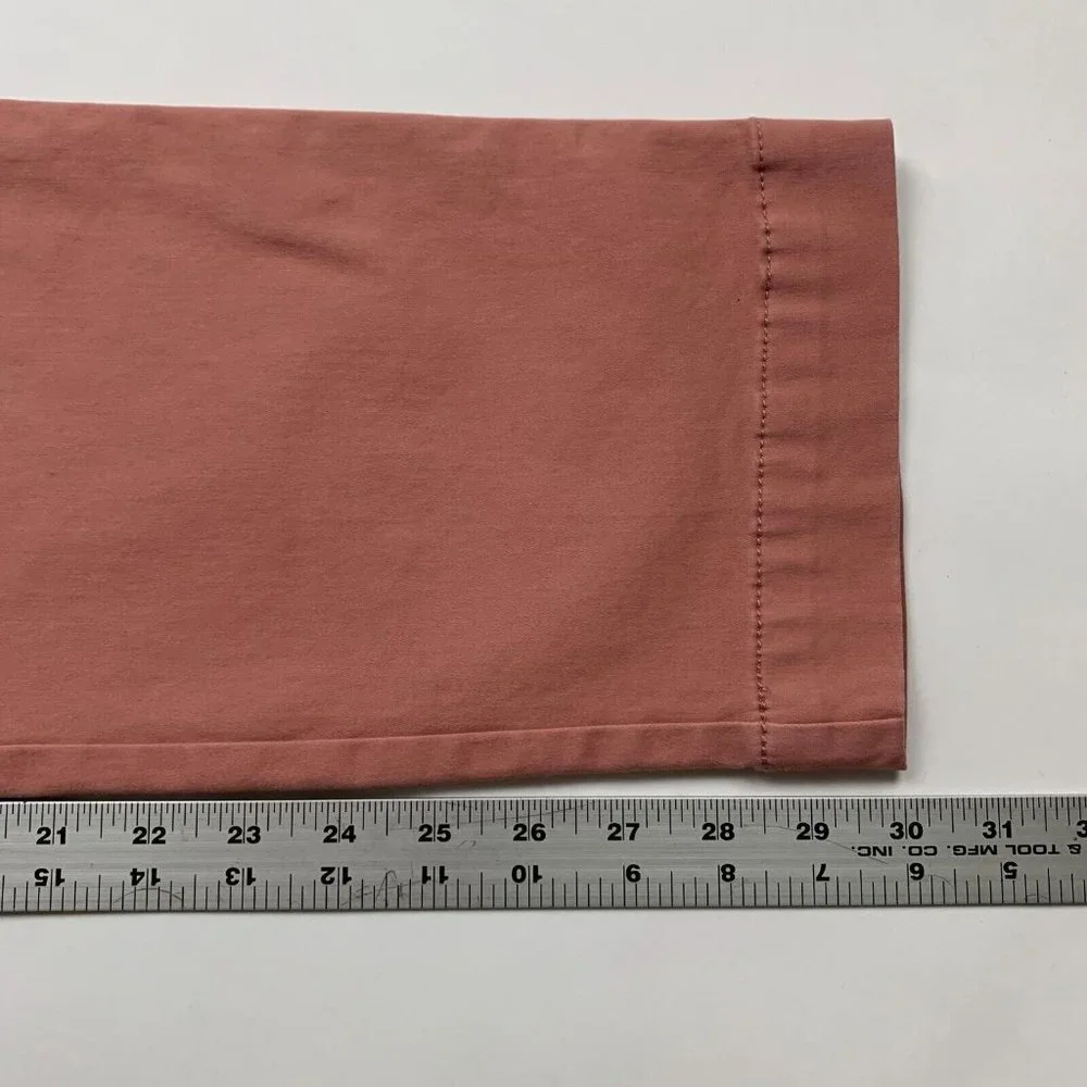 Talbots Womens Chino Pants Orange Size 6 Tapered Leg Flat Front Slash Pocket - Picture 8 of 8